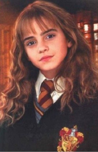 Girl with curly hair